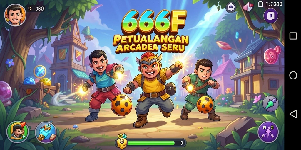 Tampilan gameplay seru dan menantang di 666F.