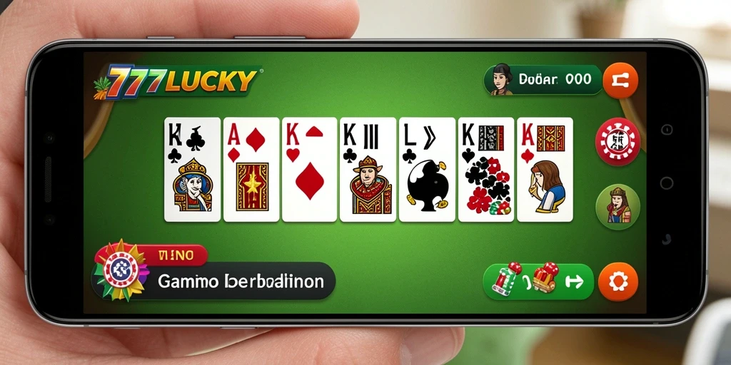 Gameplay seru dalam aplikasi Domino 777LUCKY.
