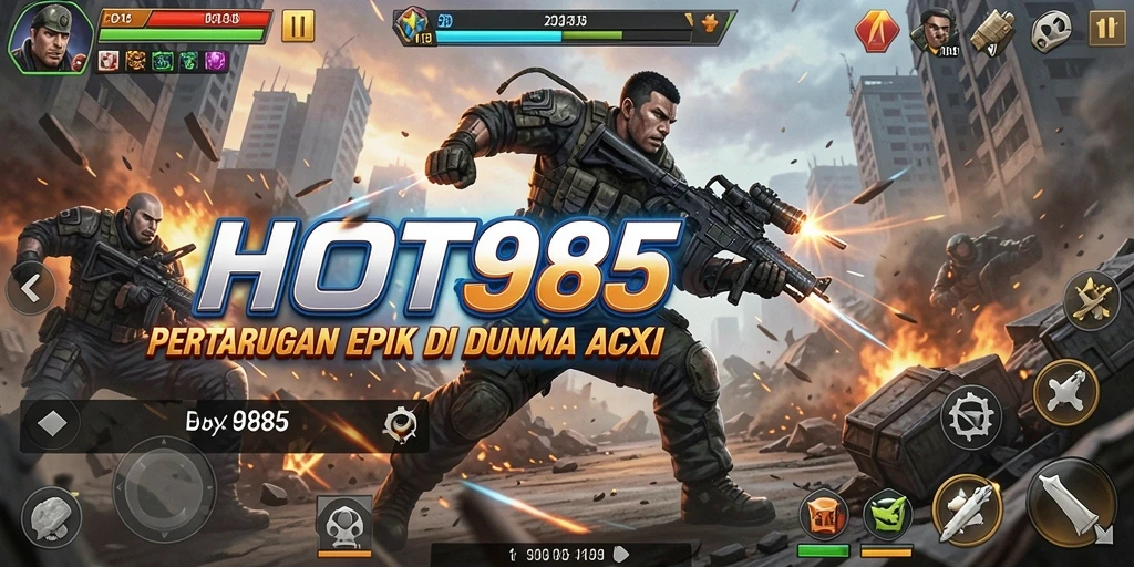 Gameplay HOT985 yang mendebarkan di tengah pertempuran.
