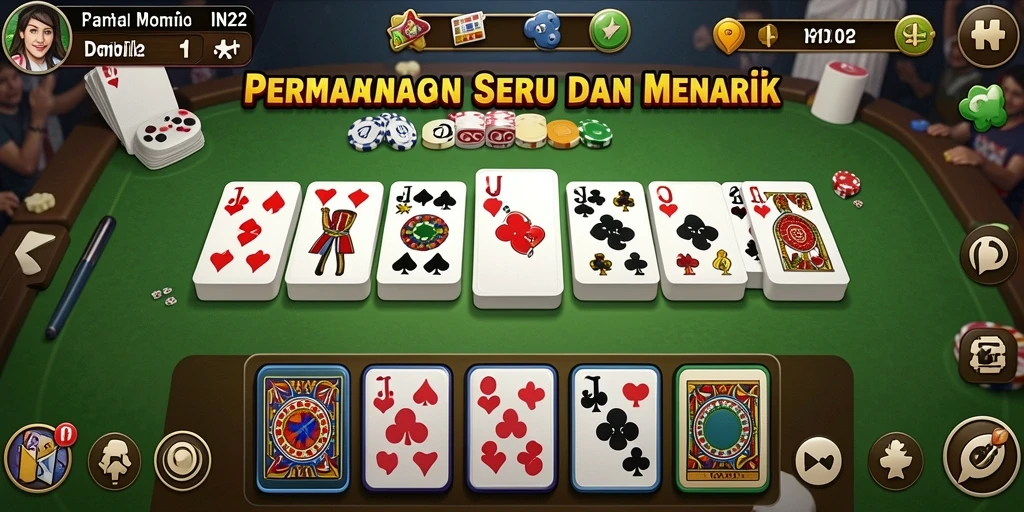 Tampilan gameplay IN22 yang menarik dan interaktif.