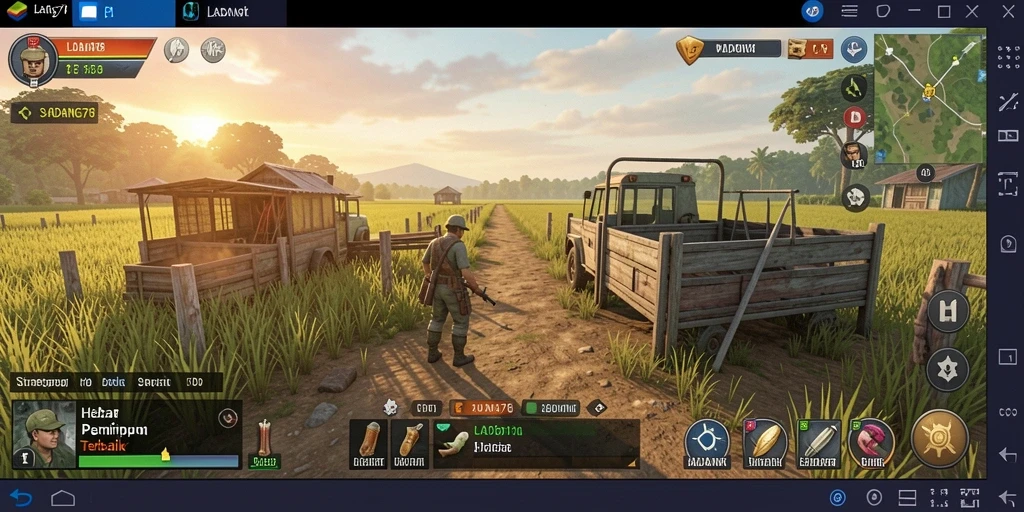 Tampilan screenshot gameplay dari LADANG78 yang mendebarkan.
