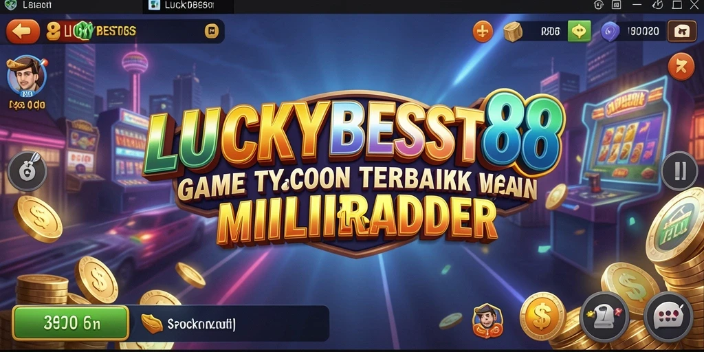 Screenshot gameplay Tycoon yang menunjukkan perkembangan bisnis yang menguntungkan.