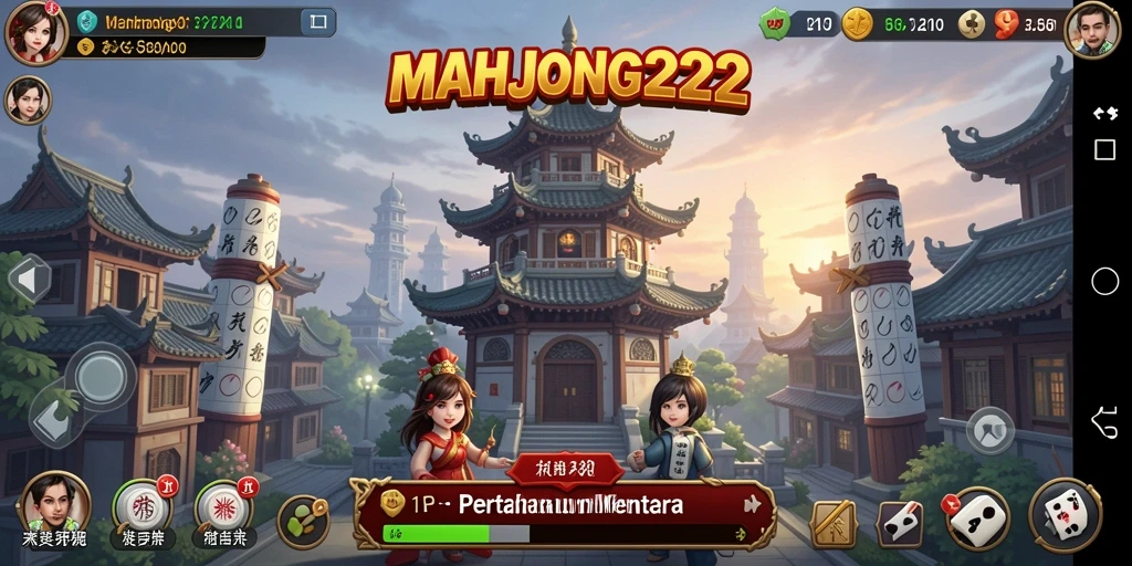 Tampilan gameplay seru dari MAHJONG222 yang menantang.