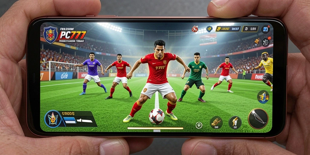 Tampilan utama gameplay PC777 dengan aksi seru olahraga.