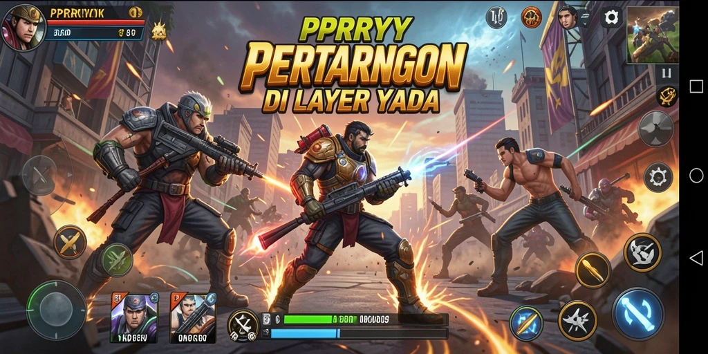 Tampilan pertarungan epik dalam game PPRRYY yang mendebarkan.