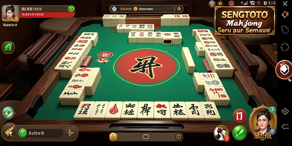 Screenshot SENGTOTO menampilkan aksi mencocokkan ubin Mahjong.