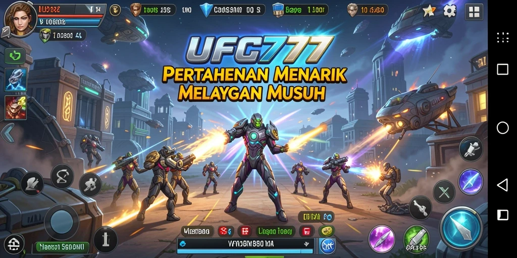Gameplay menegangkan dengan menara berfungsi menghentikan alien.